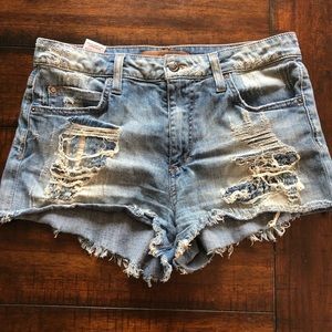 Joe’s Jeans - destroyed denim shorts